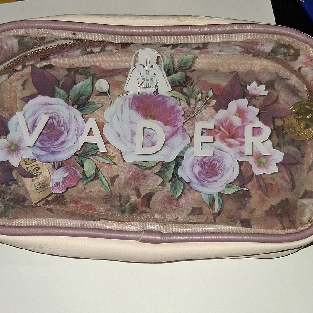 Loungefly Pink Floral Vader Cosmetic Bag
